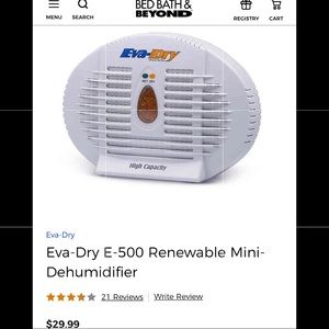 New Eva-Dry E-500 Mini Dehumidifier